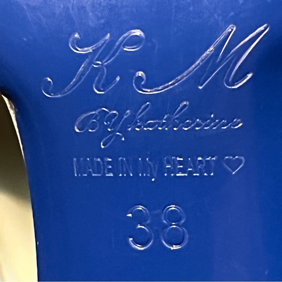 Leather - sequin heels - Picture 5 of 9